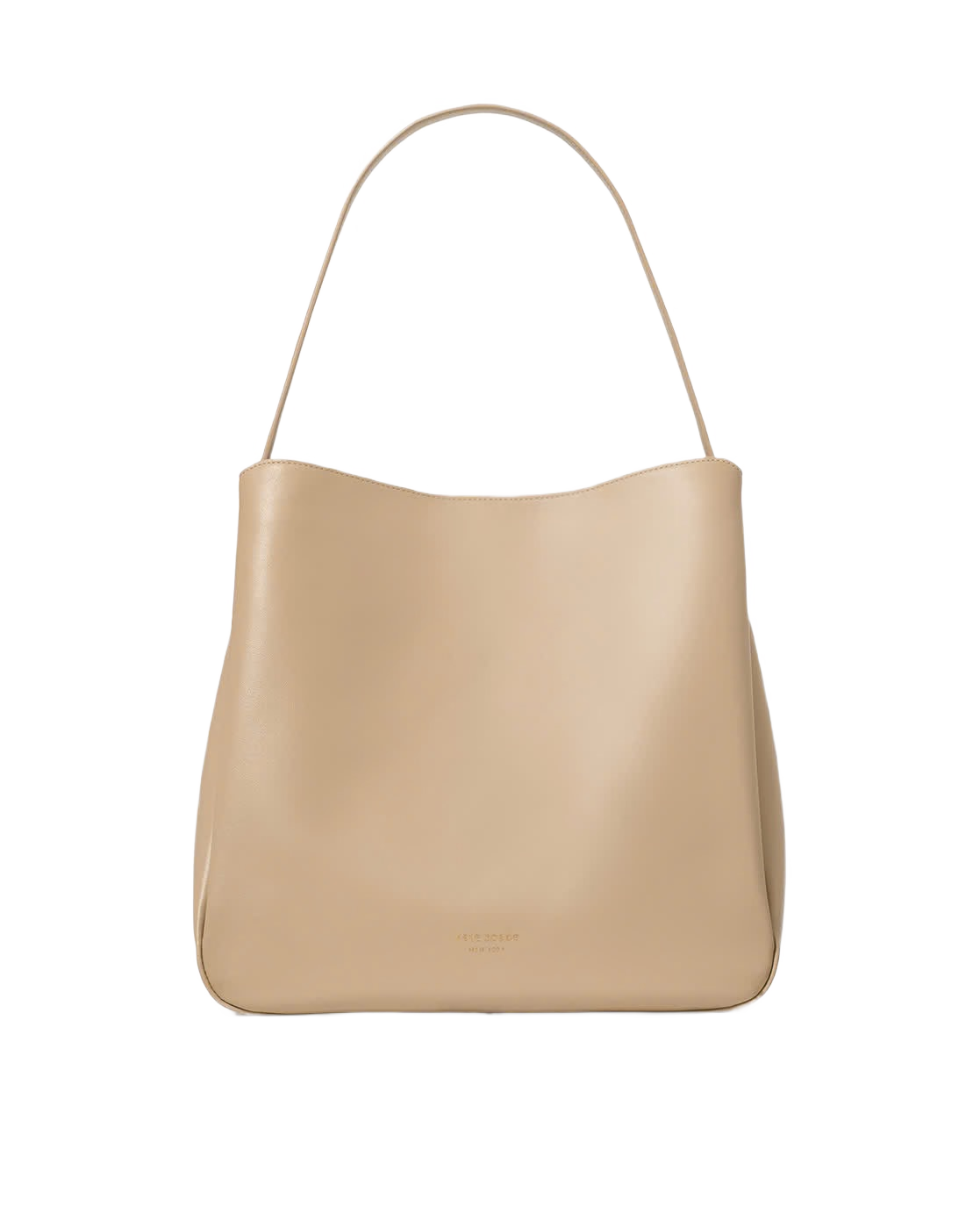Grace Leather Hobo Bag (Beige)