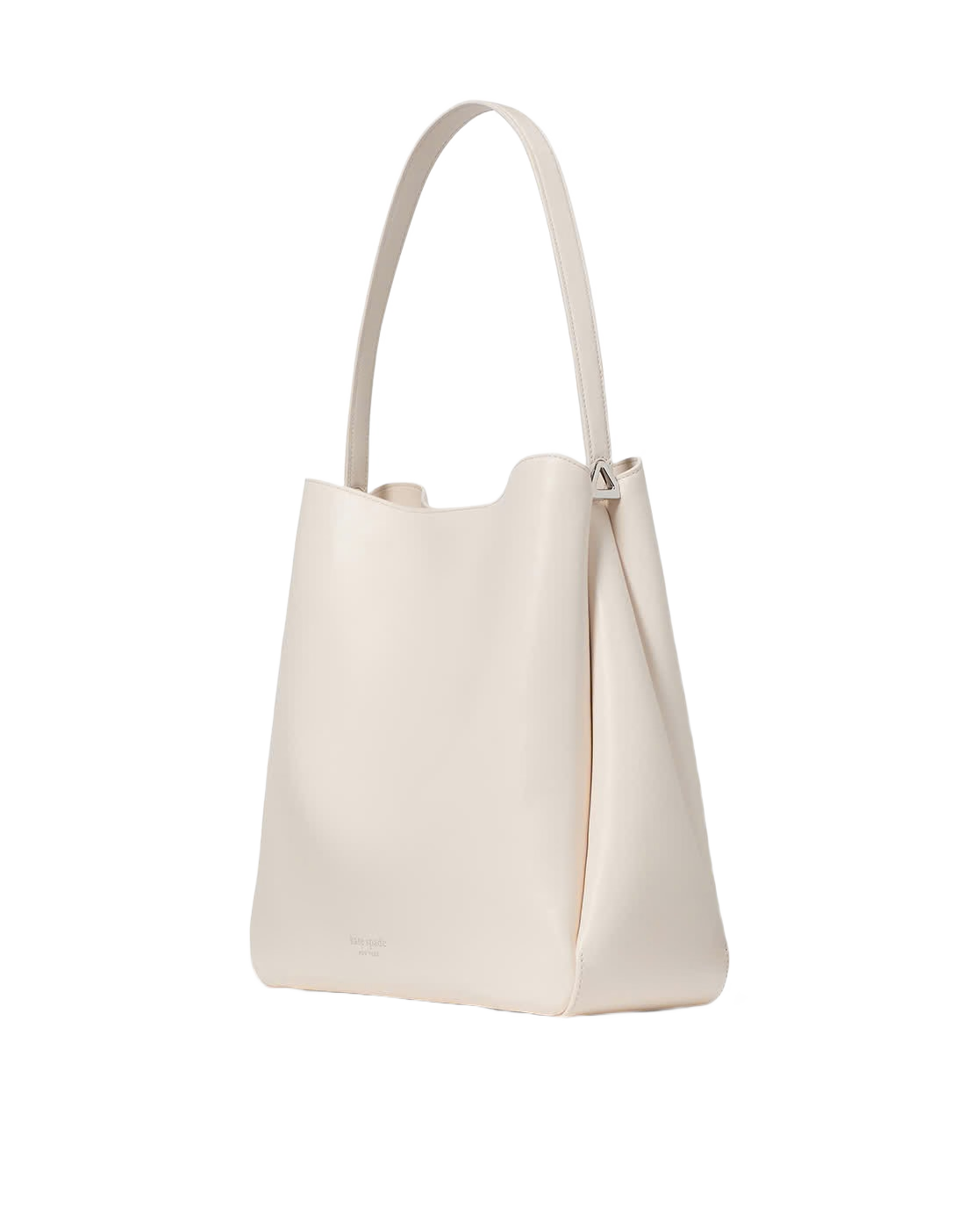 Grace Leather Hobo Bag (Cream)