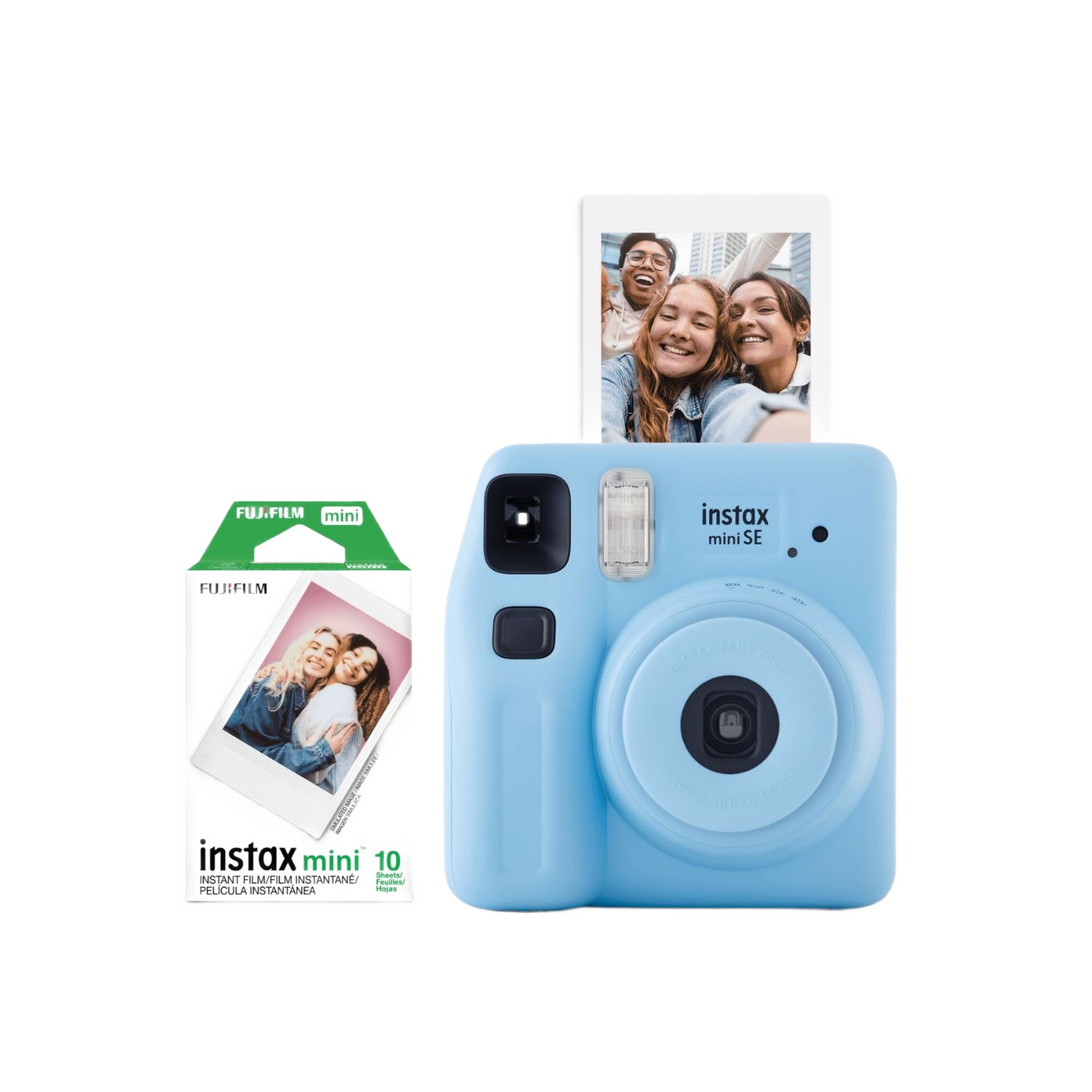Instax Mini SE Fun Pack Instant Camera (Blue)