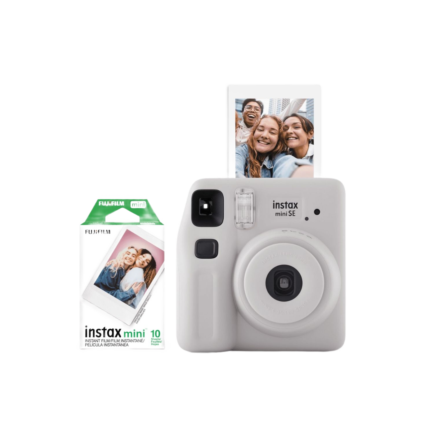 Instax Mini SE Fun Pack Instant Camera (Grey)