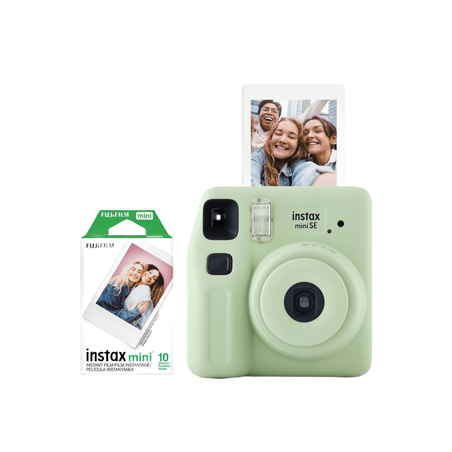Instax Mini SE Fun Pack Instant Camera (Green)
