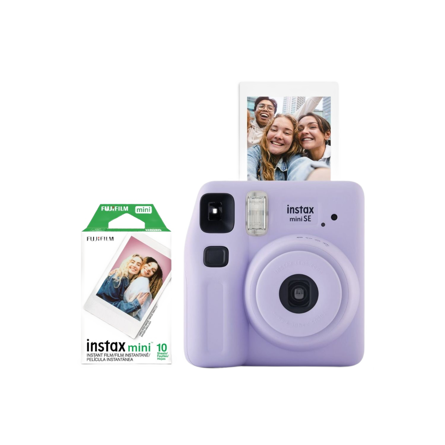 Instax Mini SE Fun Pack Instant Camera (Purple)