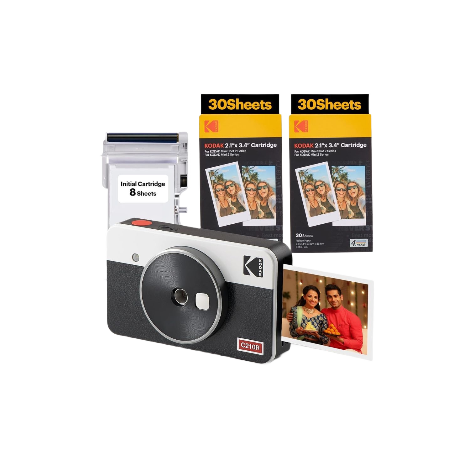 C210R Mini Shot 2 Retro Camera + Printer Bundle