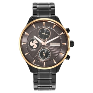 Maritime Anthracite Dial Quartz Multifunction Stainless Steel Strap Watch for Men