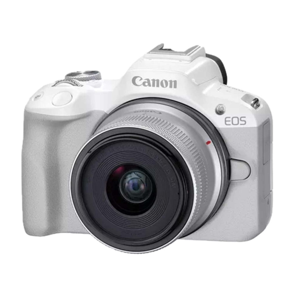 EOS R50 RF-S 18-45mm F/4.5-6.3 IS STM Kit (White)
