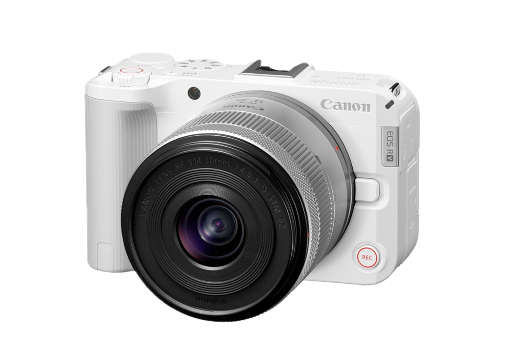Canon EOS R50V RF-S 14-30mm F4-6.3 IS STM PZ Kit (White)