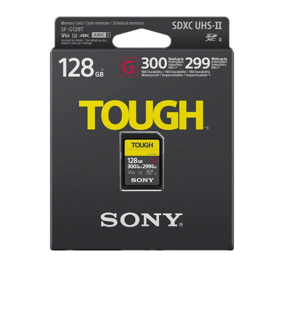 SF-G128T 128GB SF-G Tough Series UHS-II SDXC Memory Card with 5 Year Plan