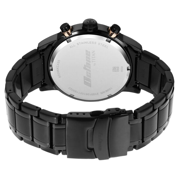 Octane Black Dial Chronograph Watch for Men