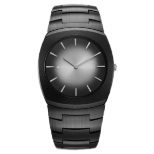 Edge Fumage Quartz Analog Black Dial Black Ceramic Strap Watch for Men