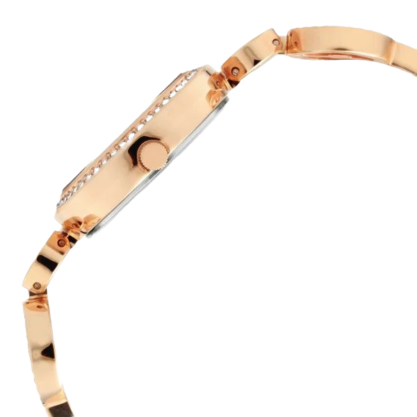 Raga Quartz Analog Mother of Pearl Dial Rose Gold Metal Strap Watch for Women