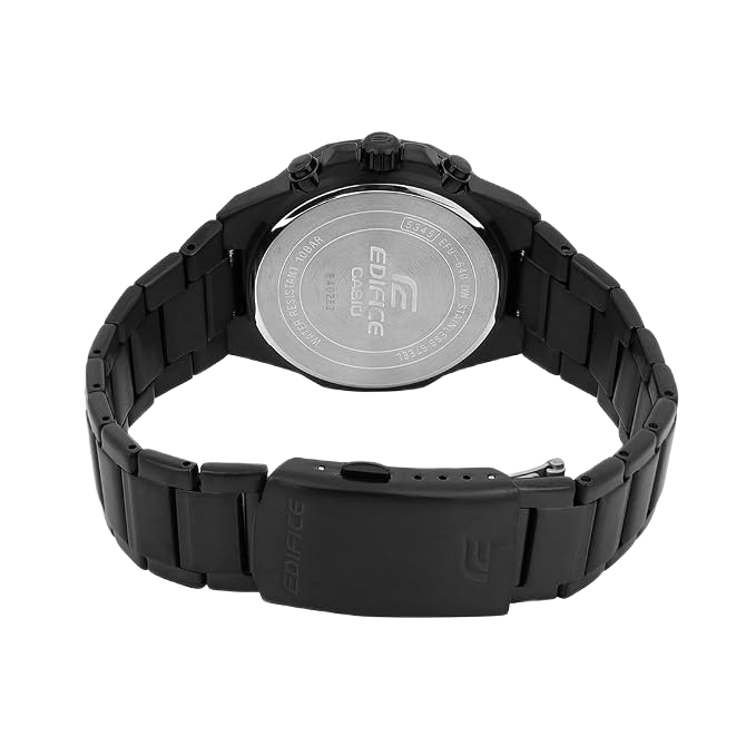 Edifice EFV-640DC-1AV Analog Black Dial Black Stainless Steel Band Watch for Men