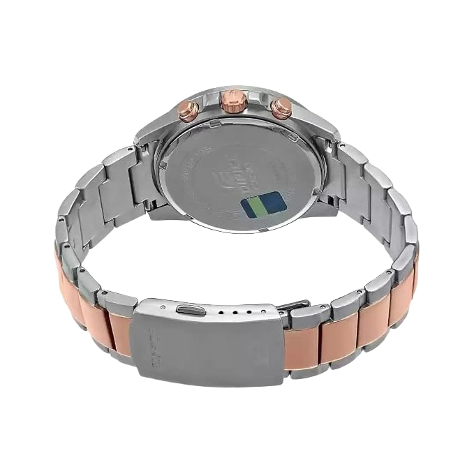 Edifice EFR-526SG-7A5V Analog Silver Dial Silver & Rose Gold Stainless Steel Band Watch for Men