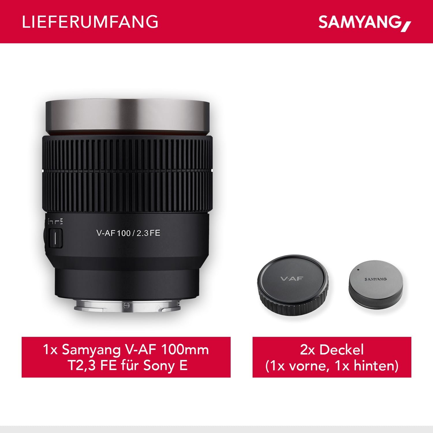 V-AF 100mm T2.3 FE Mount Lens