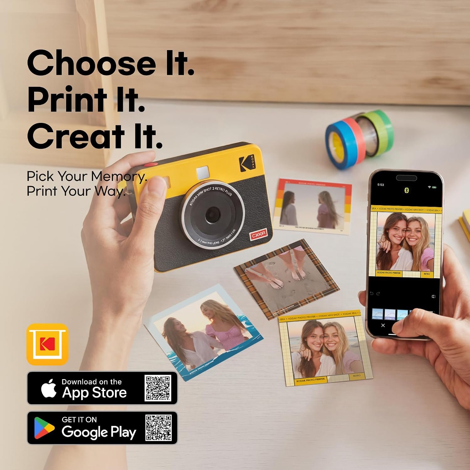 Mini Shot 3 Retro Instant Camera & Printer