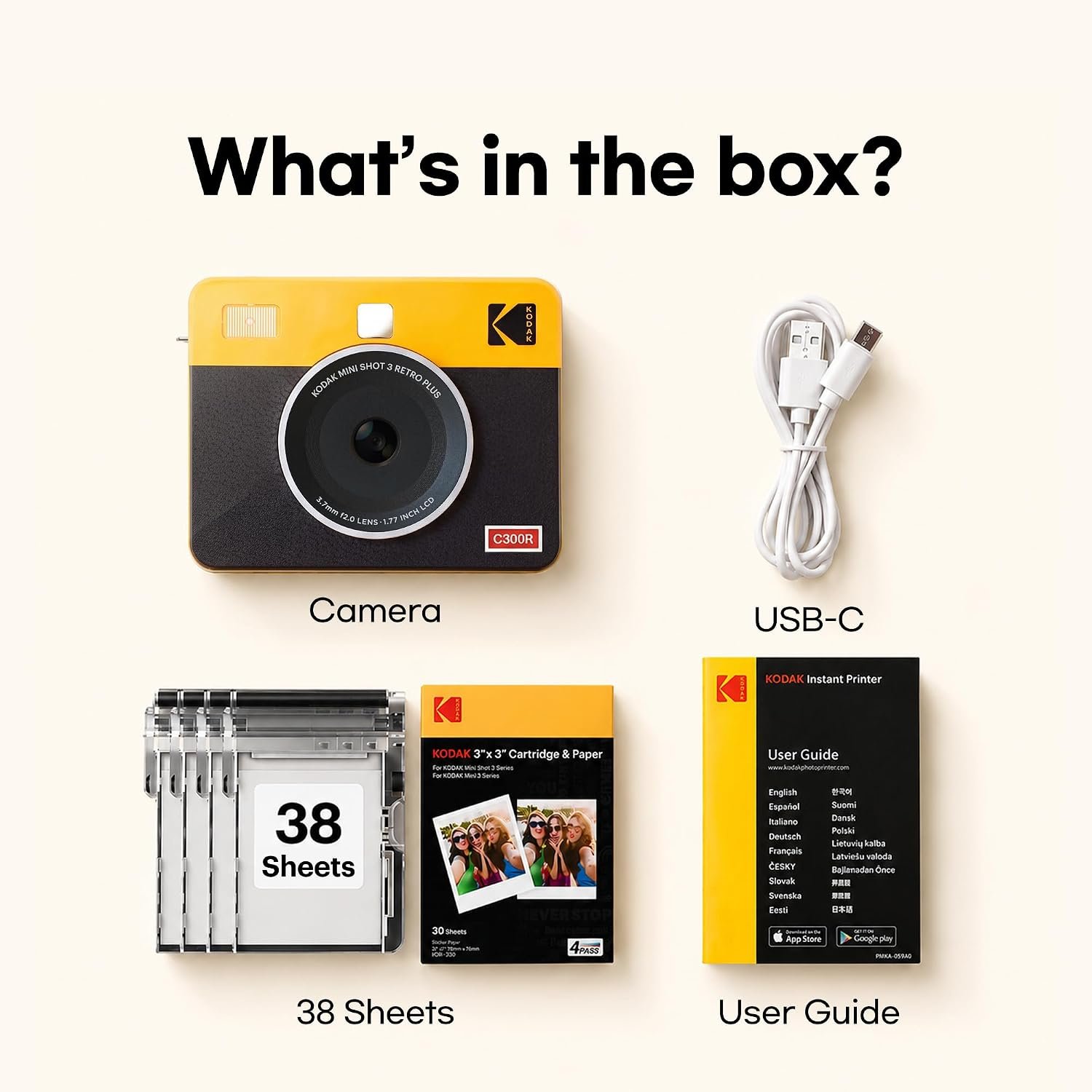 Mini Shot 3 Retro Instant Camera & Printer