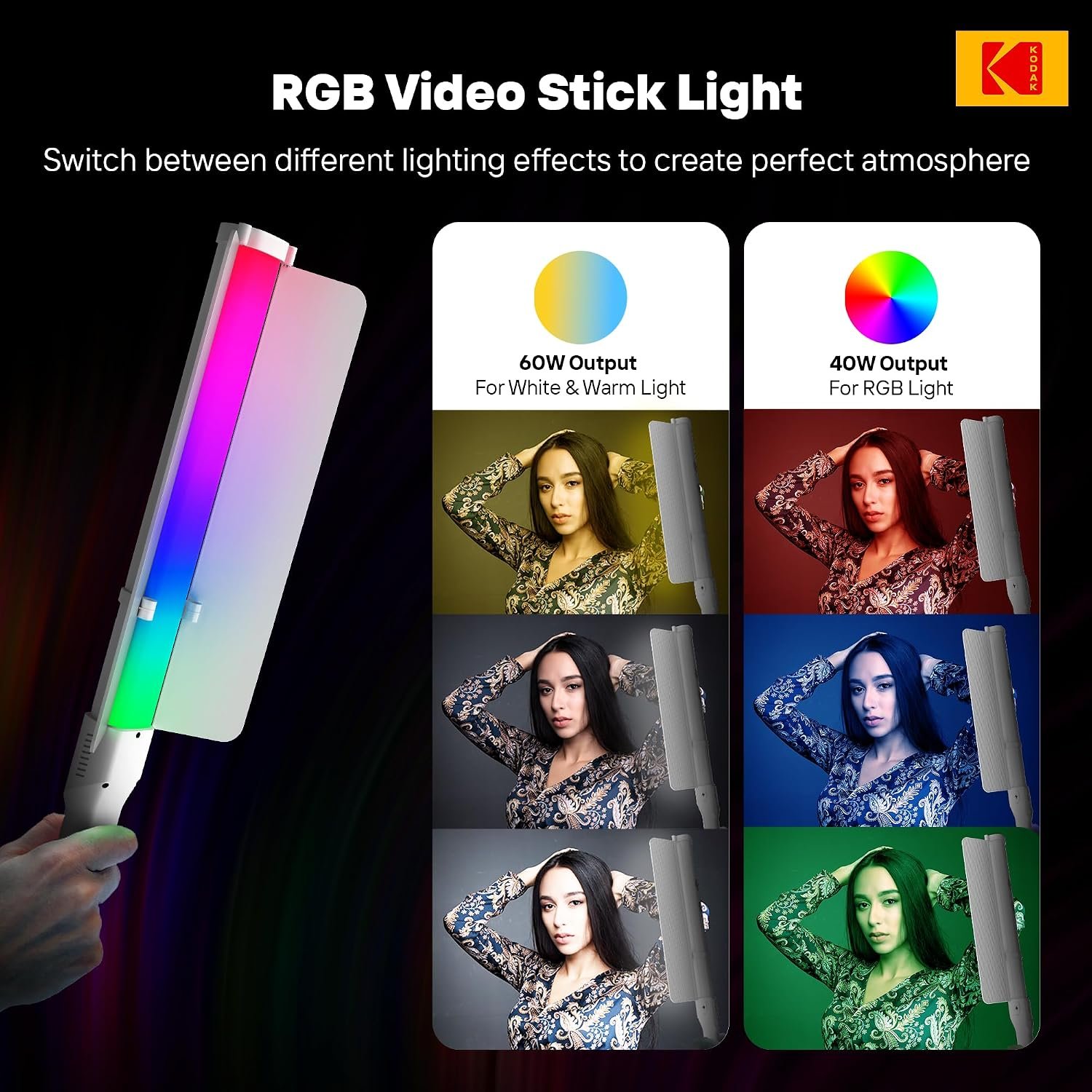 V-222 RGB Video Light with Fixed Battery