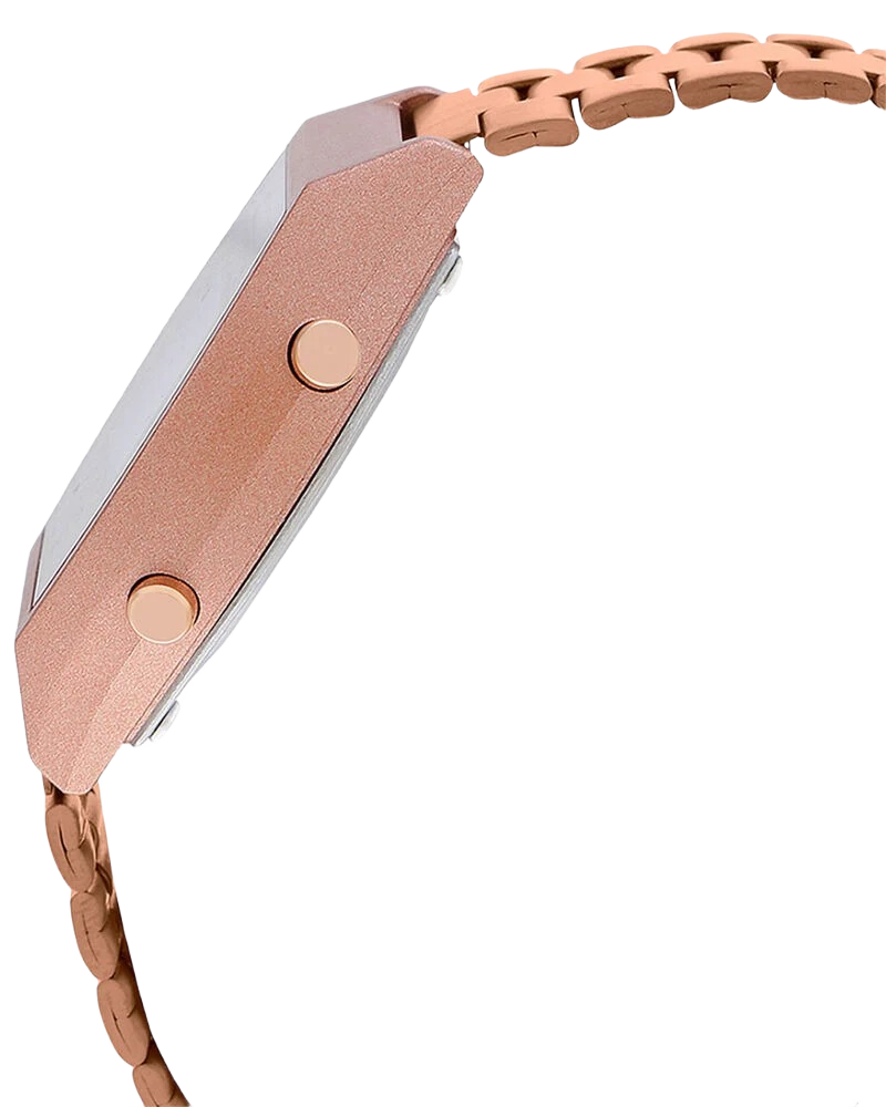 Vintage B640WC-5A Digital Rose Gold Stainless Steel Band Watch