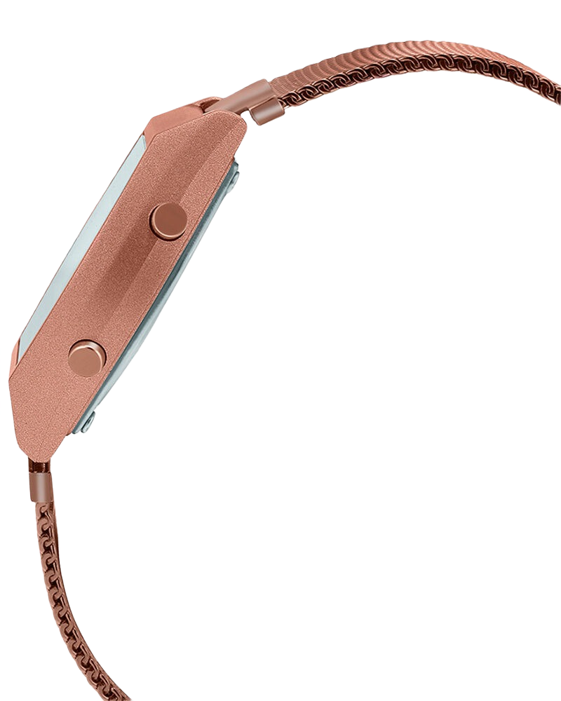Vintage B640WMR-5A Digital Rose Gold Stainless Steel Mesh Band Watch