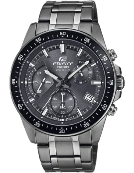 Edifice EFV-540DC-1CV Analog Grey Dial Grey Stainless Steel Band Watch for Men